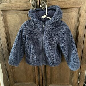 Cozy Blue Sherpa Jacket. Baby Gap.